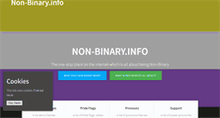 Desktop Screenshot of non-binary.info